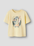 NAME IT Vanyo Short Sleeve T-Shirt Double Cream Dino Surf detail view