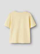 NAME IT Vanyo Short Sleeve T-Shirt Double Cream Dino Surf flat front view