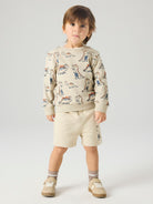 NAME IT Fidino Sweatshirt Peyote model front view