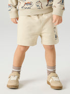 NAME IT Fidino Sweat Shorts Peyote model front view