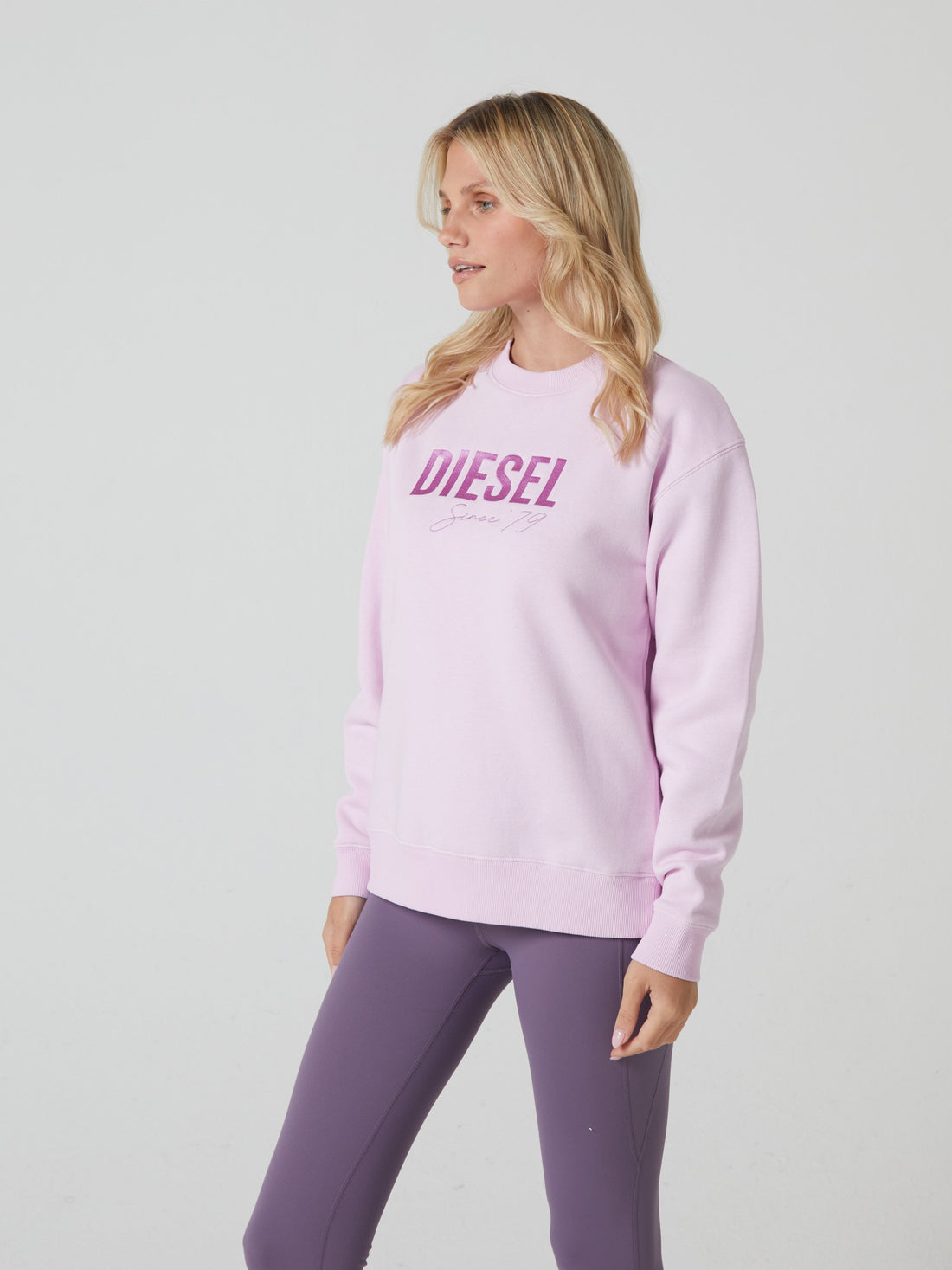 Ladies Nori Pink Quartz Sweatshirt-Side View