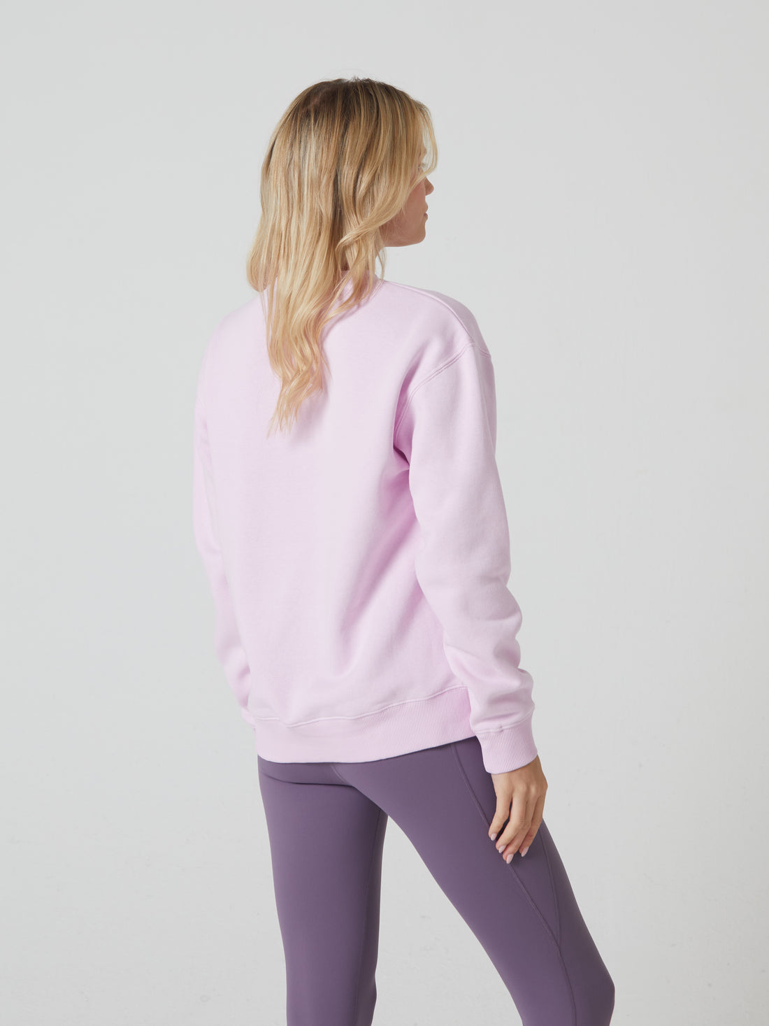 Ladies Nori Pink Quartz Sweatshirt-Back View