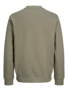 JACK & JONES Owen crew-neck sweatshirt in Smokey Olive back product view