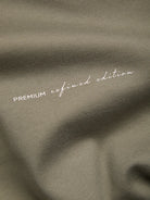 JACK & JONES Owen sweatshirt in Smokey Olive chest branding detail