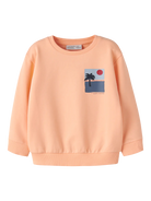 NAME IT Jale Sweatshirt Peach Fuzz front view