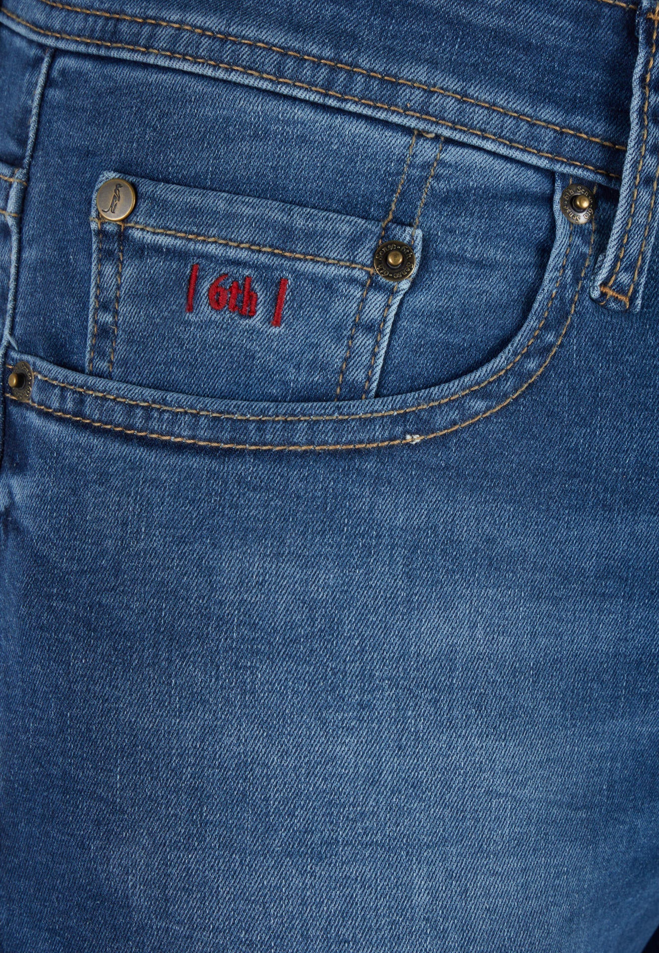 Men's Nevada Lightwash Jeans by 6th Sense-Pocket View