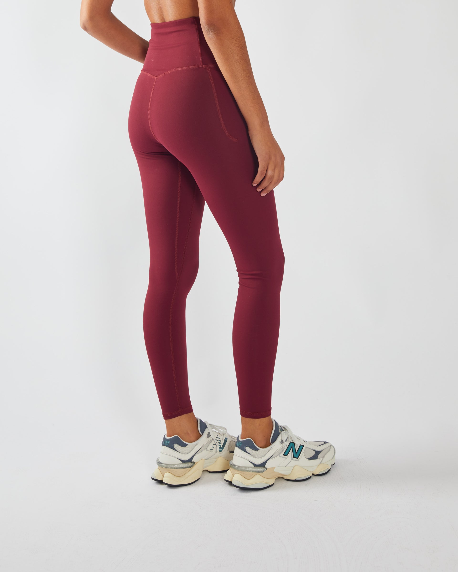 Ladies Odessa Ultra HR Pant - Cranberry Red-Back View