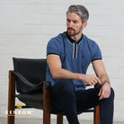 Kenrow Menswear Omar Denim Polo DENIM front view