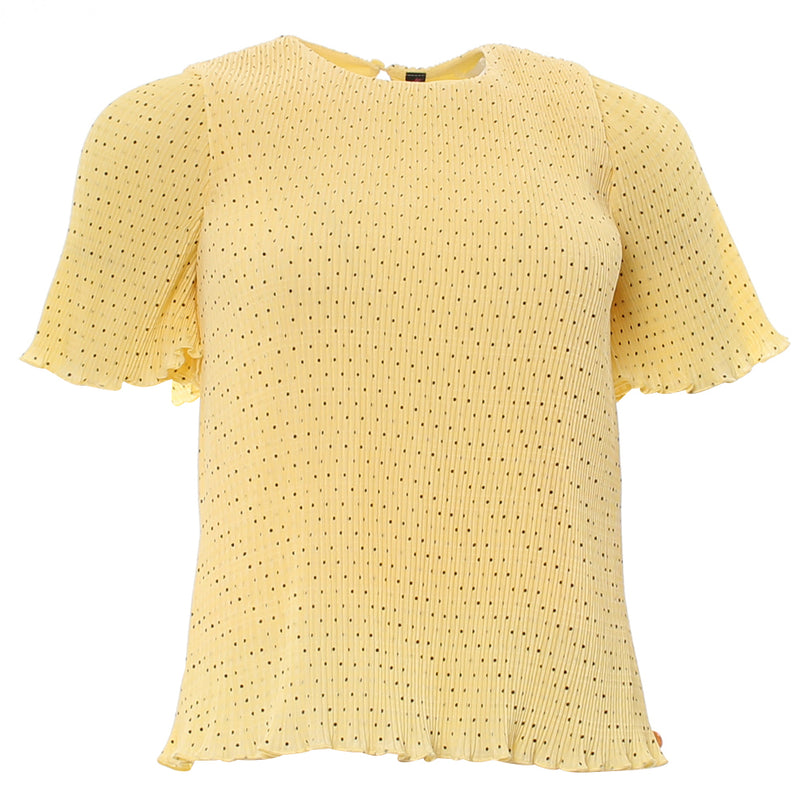 Ladies Onika Yellow Top-Ghost Front View