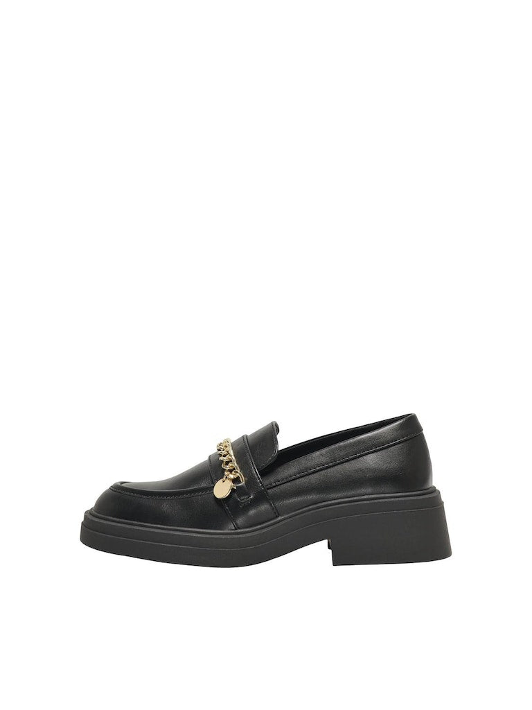 ONLY Lazuli Charm Loafer-Black Black front view