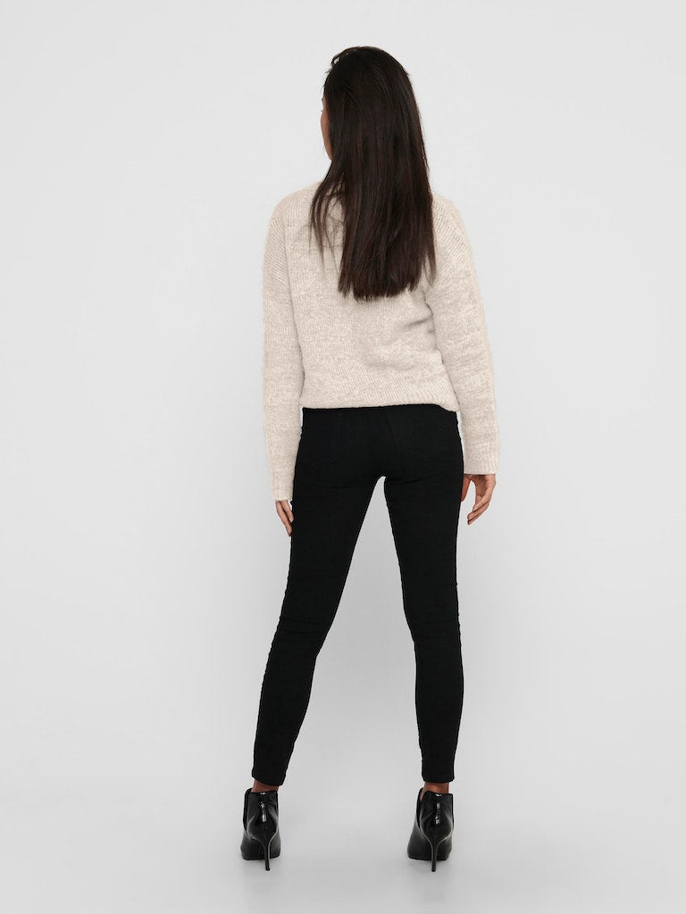 Ladies Celina Long Sleeve Cardigan Knit - Birch-Back View