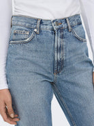 ONLY Riley Life High Waist Denim Jeans-Medium Blue Denim Medium Blue Denim side view
