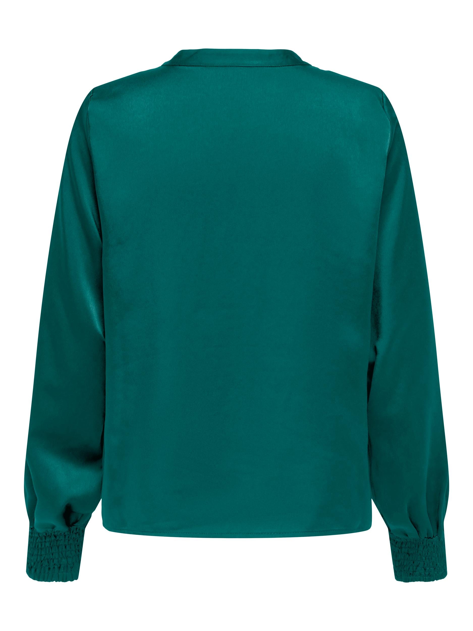 Ladies Thalia Long Sleeve V-Neck Top-Bayberry-Back View