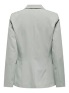 ONLY Malika Long Sleeve Fitted Blazer-Wrought Iron Wrought Iron model front view