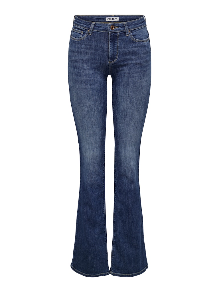 Ann Mid Waist Flare Denim Jean-Front view