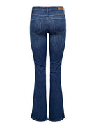 ONLY Ann Mid Waist Flare Denim Jean DARK BLUE DENIM alternate view
