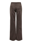 ONLY Juicy High Waist Wide Brown Leg Jean Brown model front view