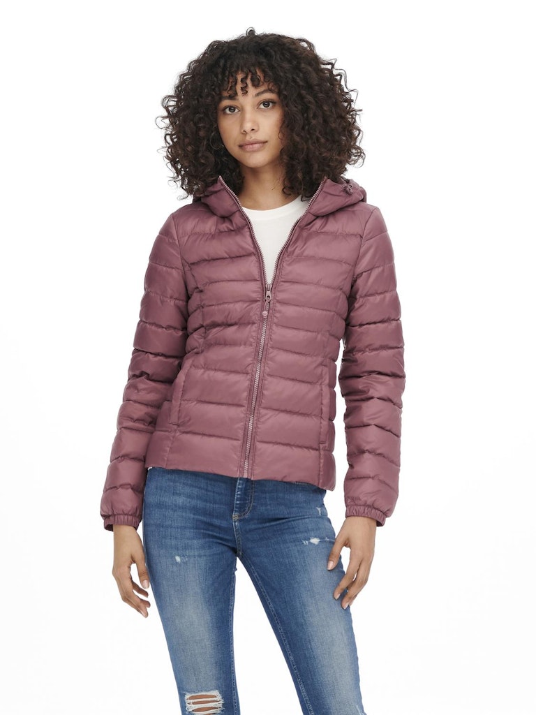 Ladies Tahoe Hood Jacket-Rose Brown-