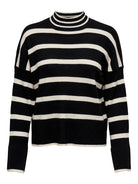ONLY Ibil Long Sleeve High Neck Pullover Knit-Black BLACK detail view