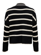 ONLY Ibil Long Sleeve High Neck Pullover Knit-Black BLACK model front view