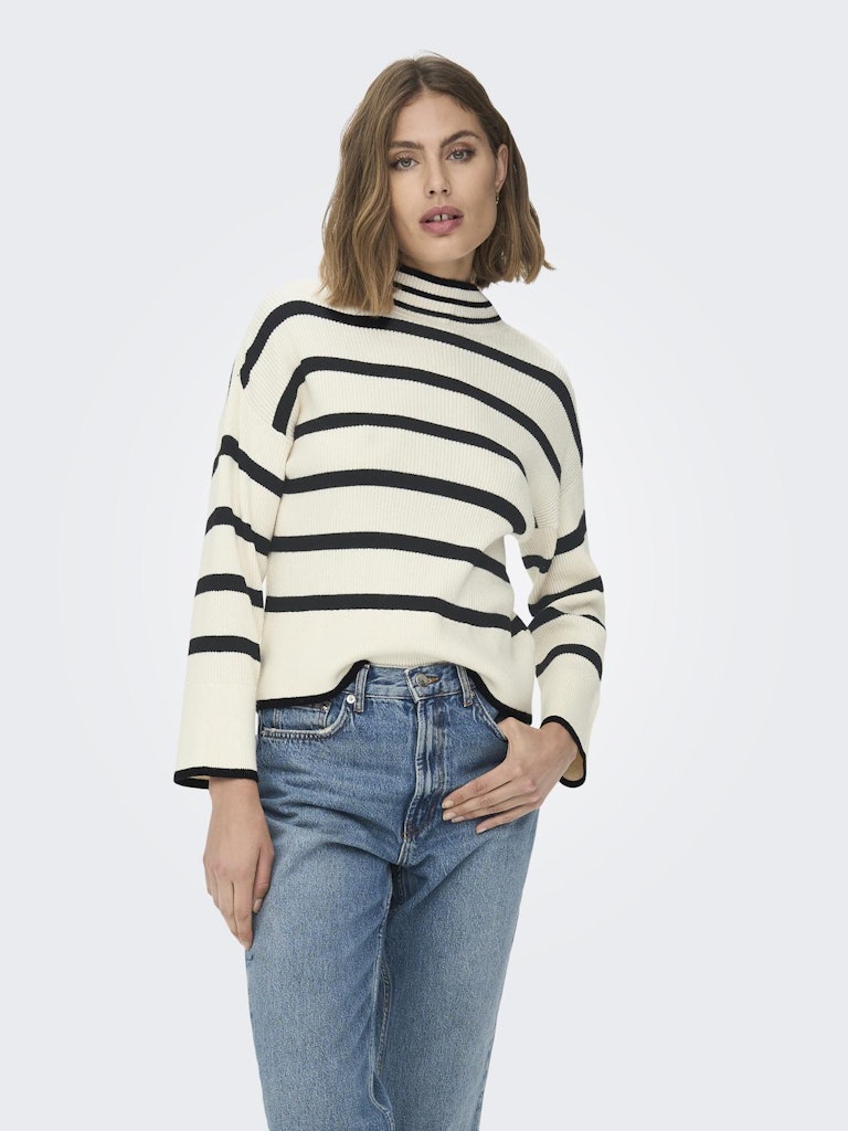 Ibil High Neck Pullover Whitecap Grey Knit