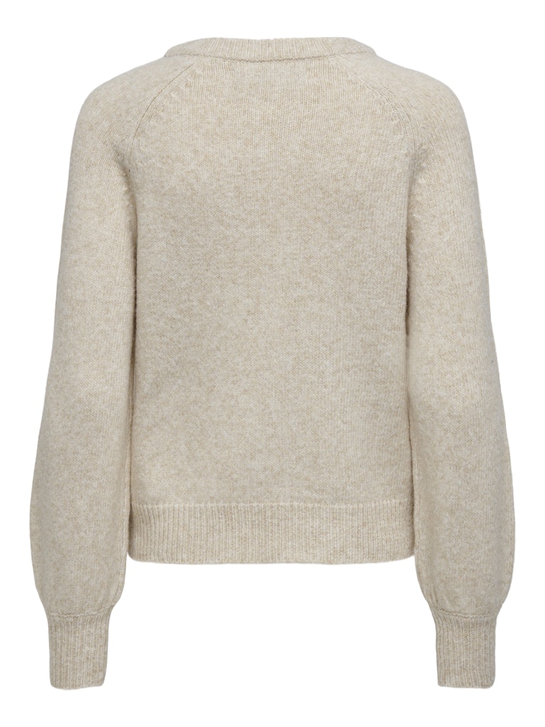 Beige sweater on a white background