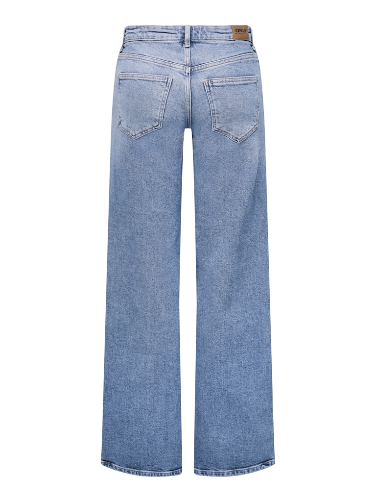 ONLY Juicy Low Waist Wide Leg Denim Jeans Light Blue Denim alternate view