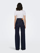 ONLY Hope High Waist Wide Denim Jeans 1288 DARK BLUE DENIM detail view