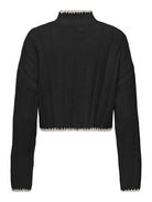 ONLY Chick Stitch Long Sleeve High Neck Black back view