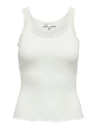 ONLY Sharai Lace Tank Top-Cloud Dancer Cloud Dancer detail view