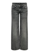 ONLY Juicy Low Waist Wide Grey Jeans GREY alternate view