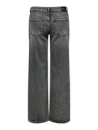 ONLY Juicy Low Waist Wide Grey Jeans GREY close up view
