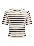 ONLY Fie 2/4 Pullover Short Sleeve Knit-Cloud Dancer Cloud Dancer detail view