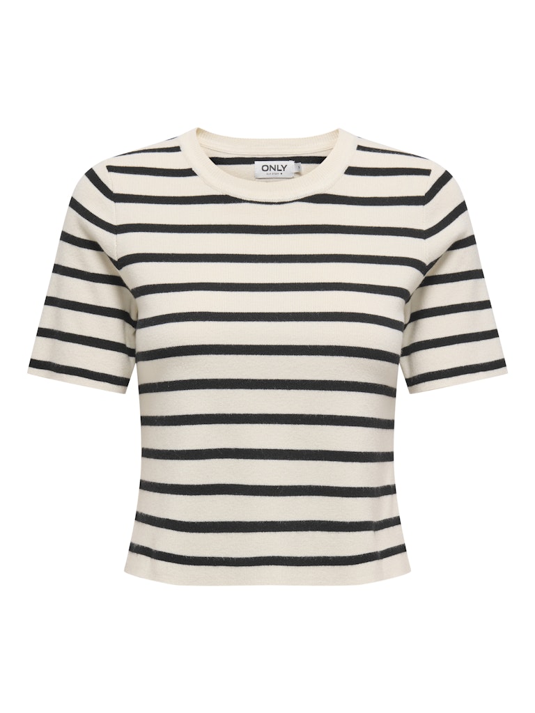 ONLY Fie 2/4 Pullover Short Sleeve Knit-Cloud Dancer Cloud Dancer detail view