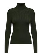 ONLY Karol Long Sleeve Rollneck Pullover Knit-Rosin Rosin side view