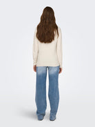 ONLY Rica Life Long Sleeve Birch Pullover Knit - Birch Birch detail view