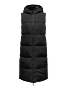 ONLY Alina Long Gilet-Black BLACK model front view