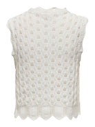 ONLY Luna Life O-Neck Tank Knit Cloud Dancer Top Cloud Dancer alternate view