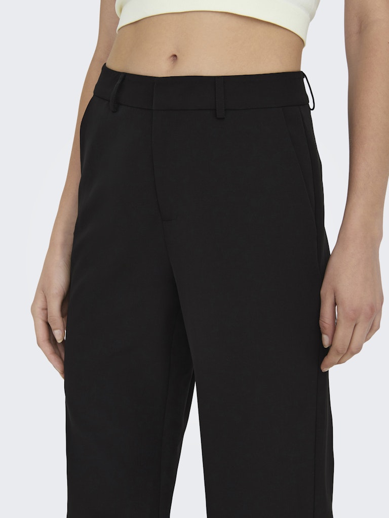 ONLY Berry Life High Waist Wide Trousers Black detail view