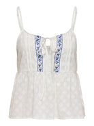 Arabella Tie Cloud Dancer Top