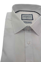 BENETTI Oscar White Slim Fit Shirt WHITE model front view