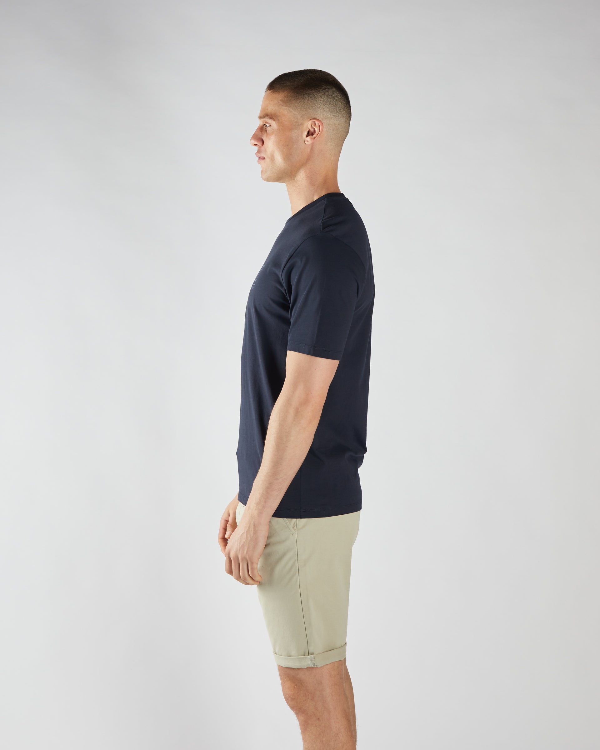 Diesel Pendleton Tee - Midnight Blue Midnight Blue back view
