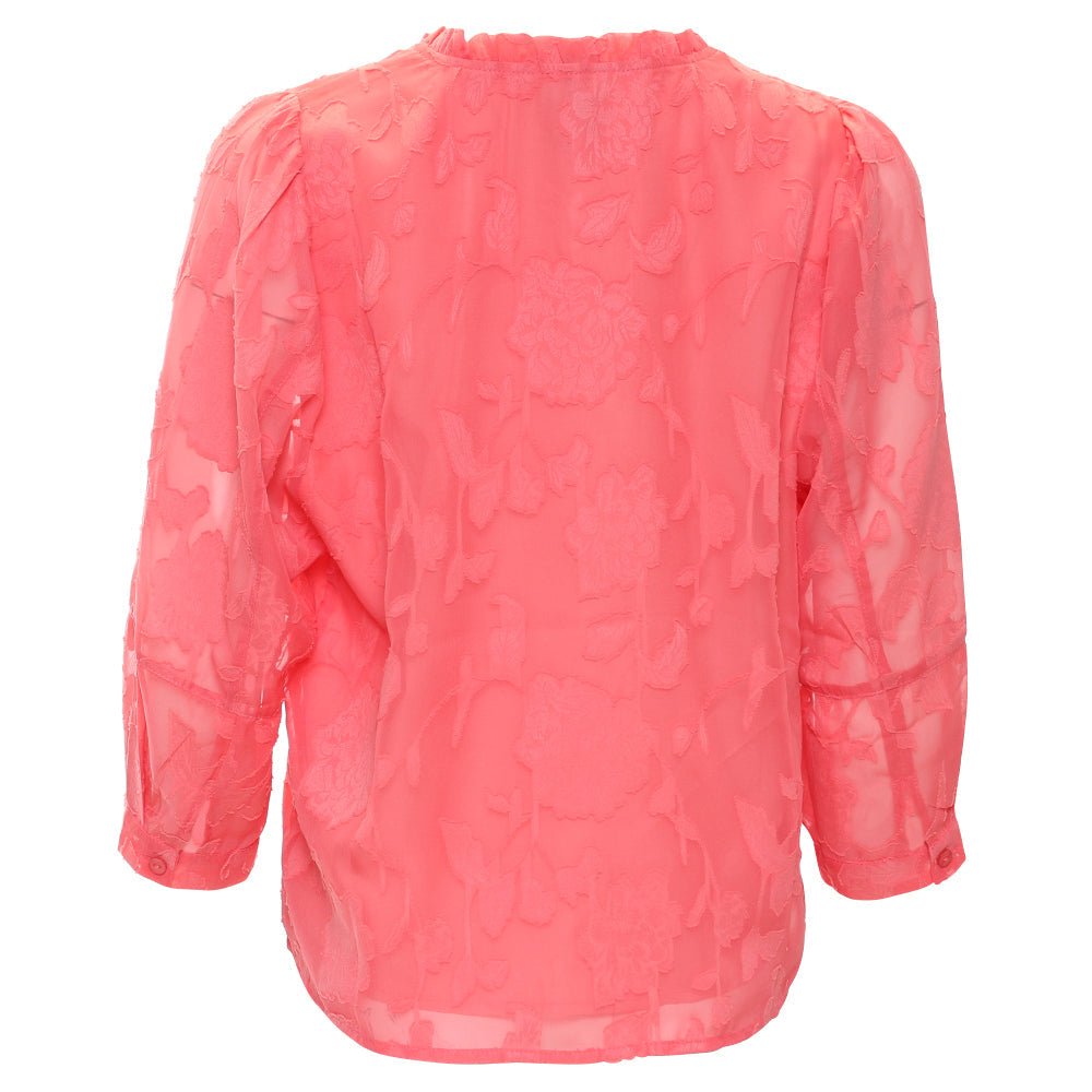 Ladies Primrose Coral Top-Back View