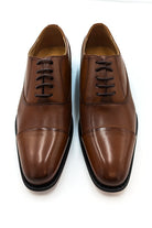 Goor Oxford Toe Cap Tan Tie Shoe TAN model front view