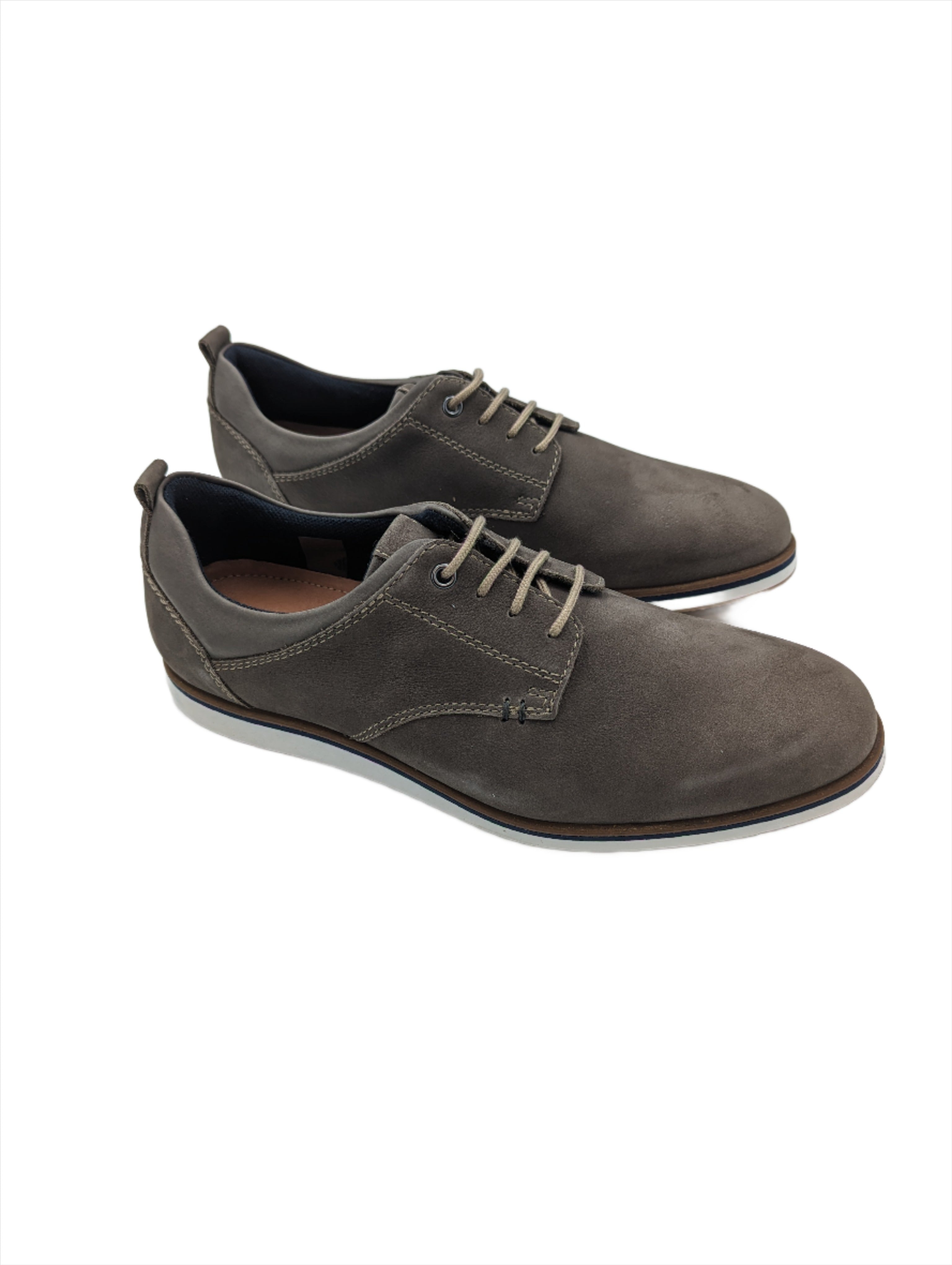 Stafford Pebble lace up shoe-Side view