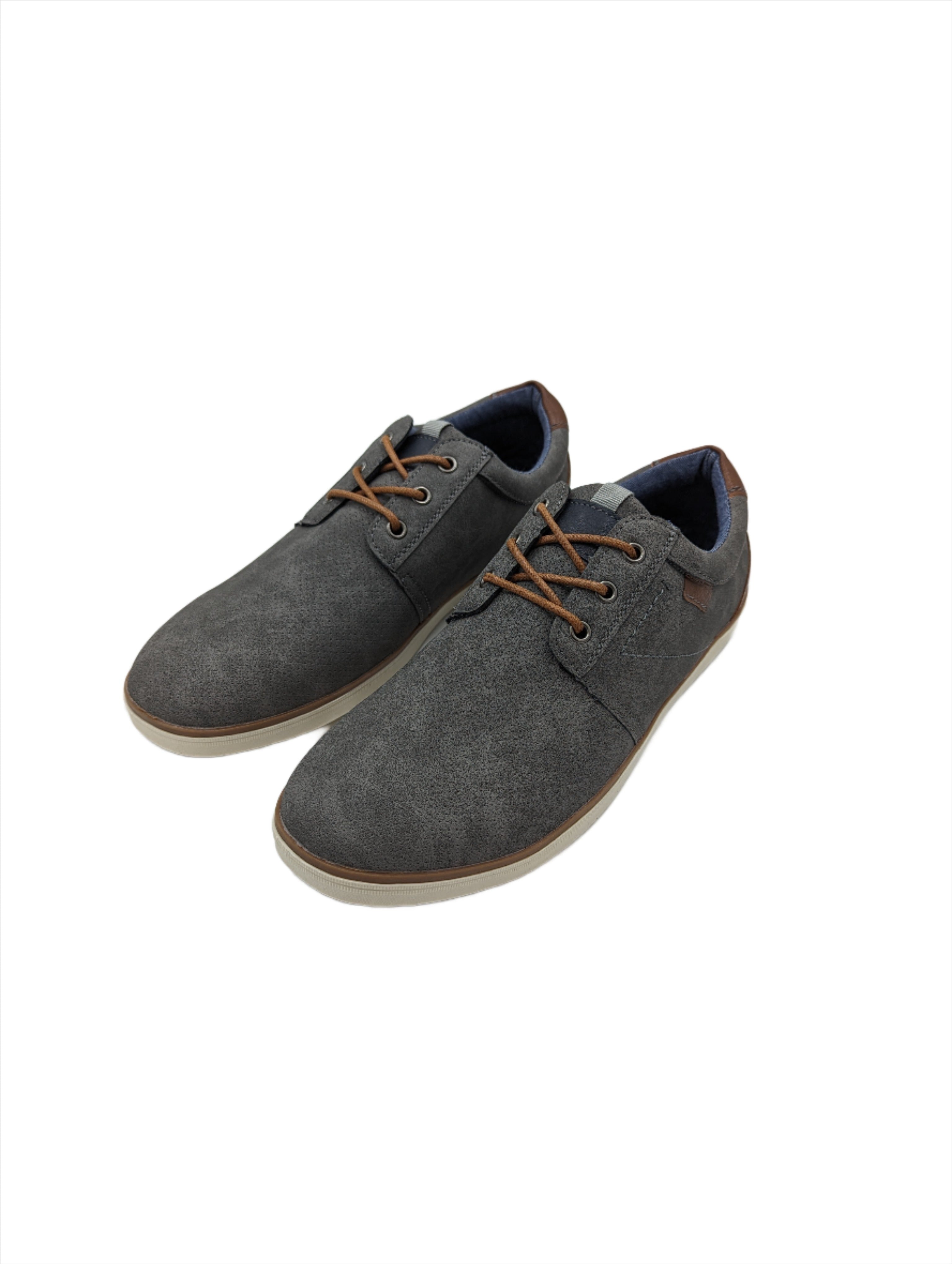 Arno Grey Lace Up Shoe-Front view