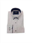 ADVISE Double Collar Textured Formal Pink Shirt Pink front view