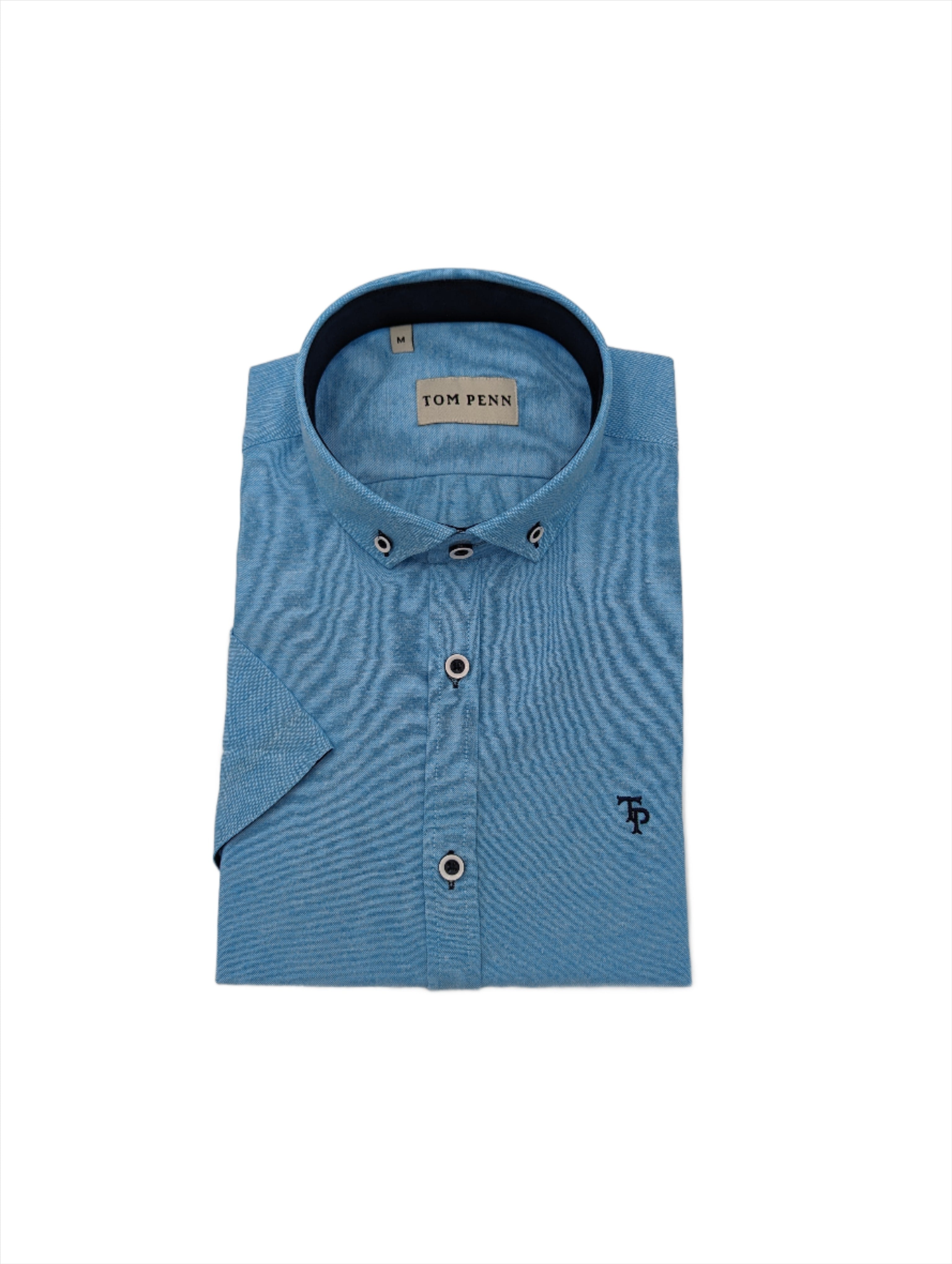 Short Sleeve Oxford Turquoise Shirt