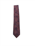 Zazzi Men's Paisley Tie - Rosewood ROSEWOOD front view