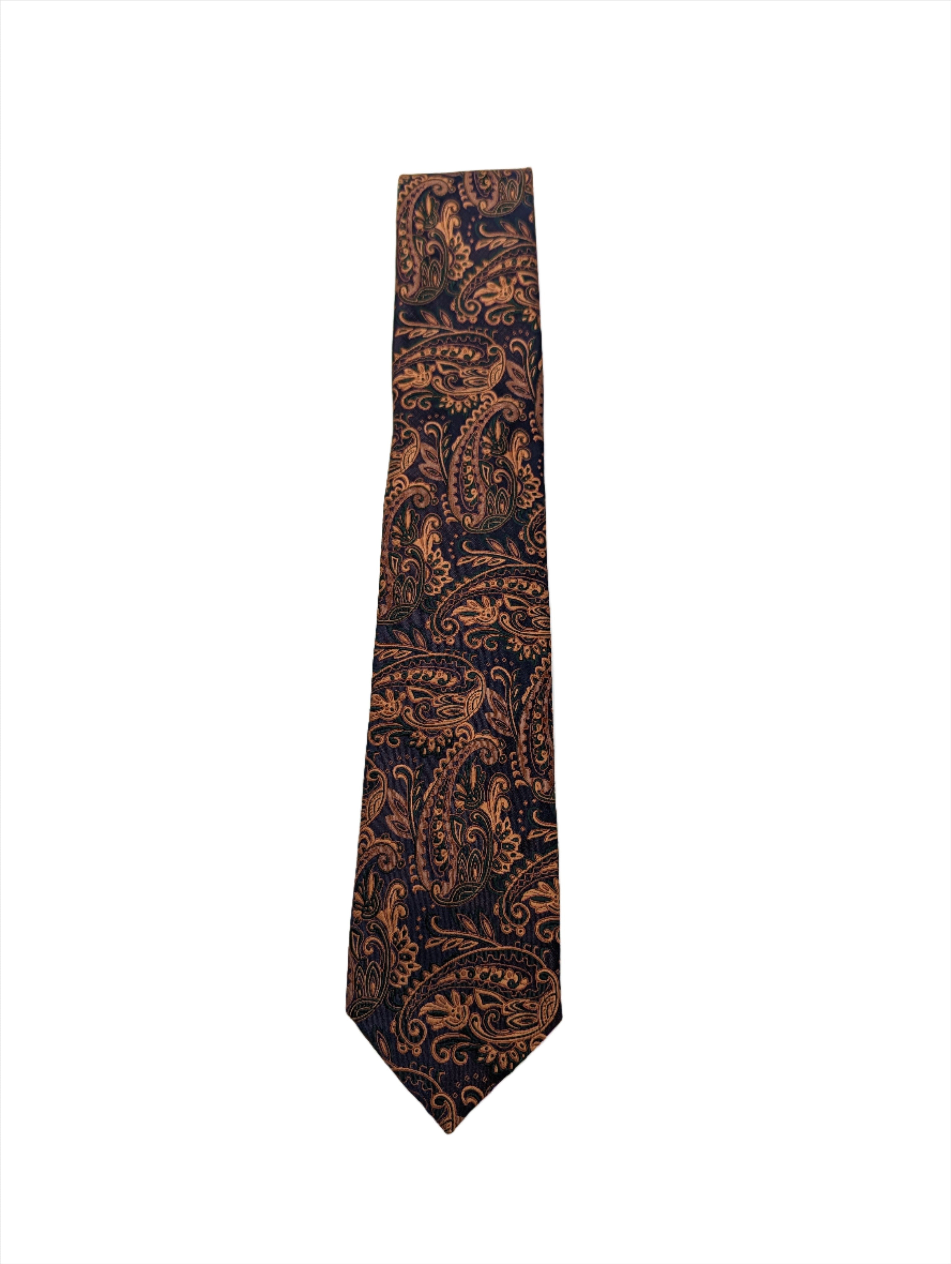 Men's Paisley Tie - Rust